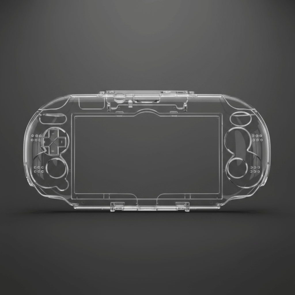 Clear protective case for PS Vita 1000 - crystal hard shell transparent cover PSV1000 model