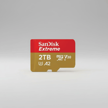 SanDisk Extreme 2TB microSD card for the modded GameCube, maximum storage for preloaded games and emulators