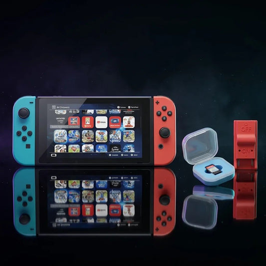 Modded Nintendo Switch console with custom firmware, RCM jig and preloaded games – buy online UK