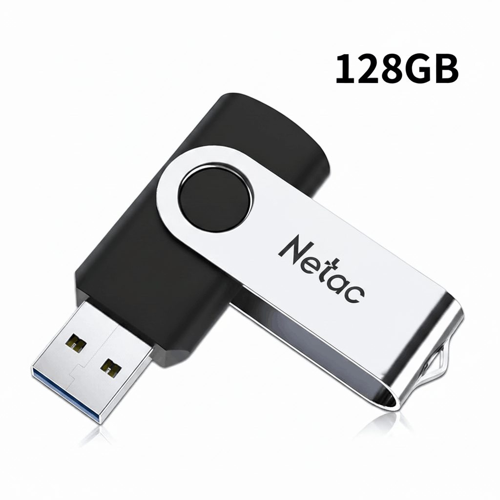 Netac 128GB USB stick option for the modded Xbox 360 Slim, packed with games and retro emulators UK