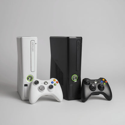 Modded Xbox 360 Slim in both colourways with wireless controllers, RGH consoles with preloaded games UK