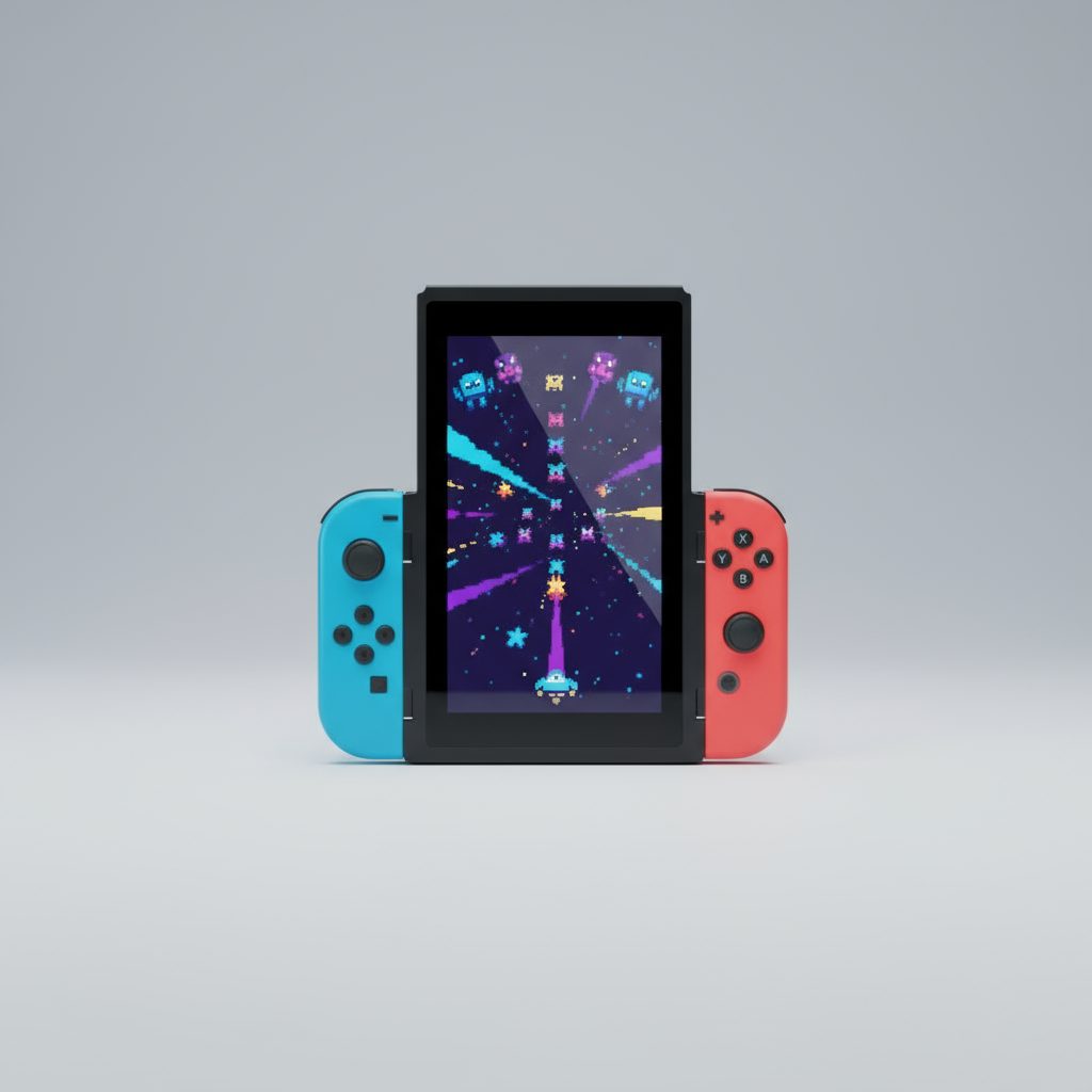 Nintendo Switch mounted in Flip Grip vertical bracket for portrait mode handheld gaming – ModxGaming UK