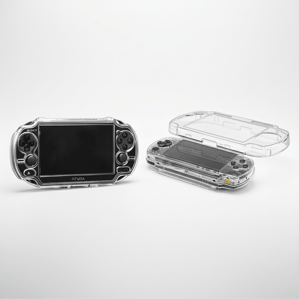 PS Vita clear protective case - crystal transparent hard shell cover for Sony PlayStation Vita 1000 2000