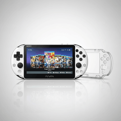 PS Vita modded console with clear case, custom firmware, 1000+ pre-installed games, emulators - gaming setup