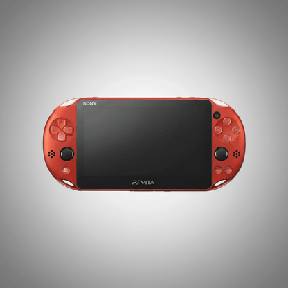 Red modded PS Vita - retro gaming portable console, pre-installed games, 64-256GB UK
